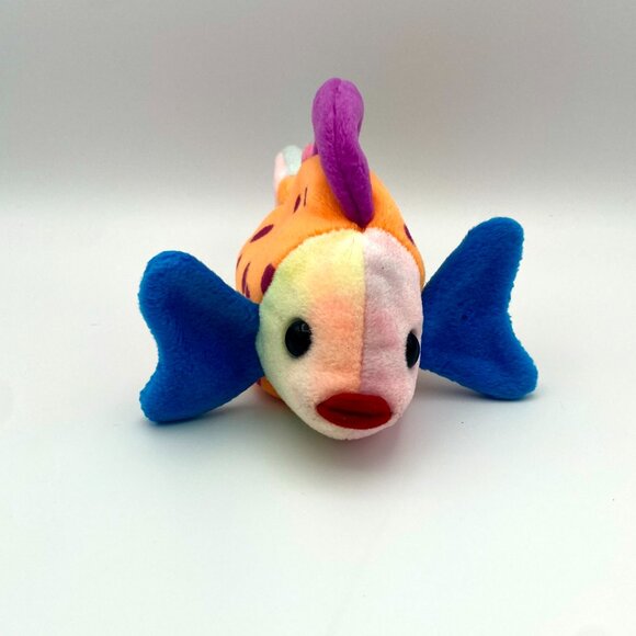 Ty Beanie Baby - Lips the Fish 8 Inch Stuffed Plush - Picture 13 of 14